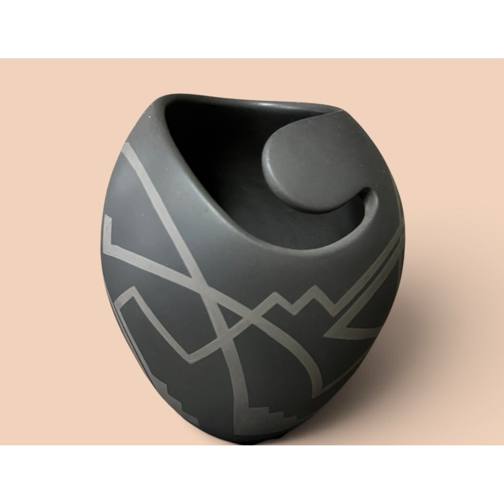 Mata Ortiz Pottery Maroni Quezada Black On Black Paquime Casas Grandes Mexico